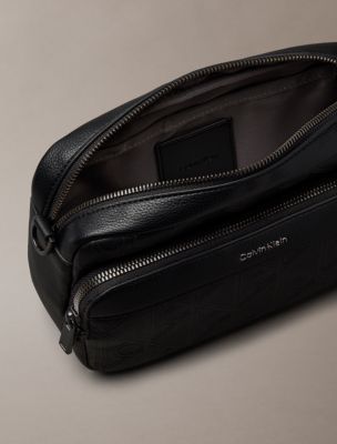Мужская сумка Calvin Klein Debossed Emblem Logo Camera, цвет: Чёрный — фото 3