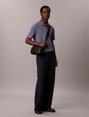 Мужская сумка Calvin Klein Debossed Emblem Logo Camera, цвет: Чёрный — фото 4