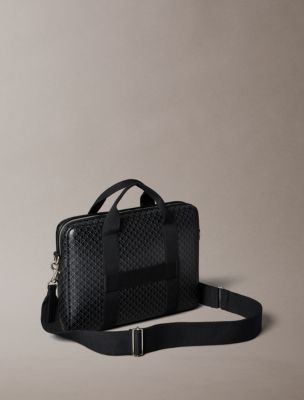 Мужская сумка Calvin Klein Coated Emblem Logo Commuter, цвет: Чёрный — фото 2