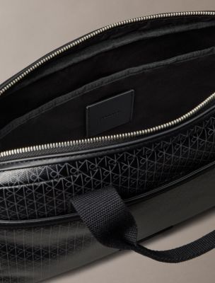 Мужская сумка Calvin Klein Coated Emblem Logo Commuter, цвет: Чёрный — фото 3
