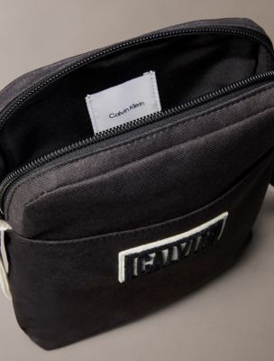 Мужская сумка Calvin Klein Bold Logo Graphic Reporter, цвет: Чёрный — фото 3