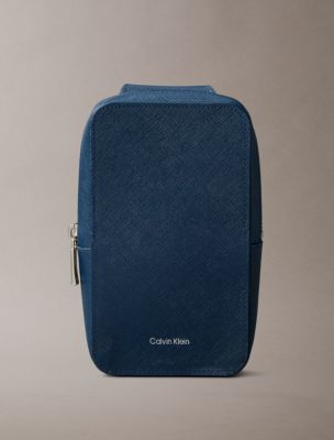 Refined Saffiano Phone Crossbody Bag, Moonlit Ocean