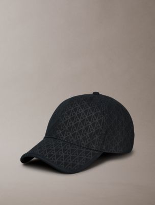 Allover Monogram Logo Baseball Cap, Charcoal