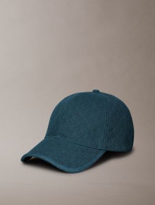 Allover Monogram Logo Baseball Cap, Ocean