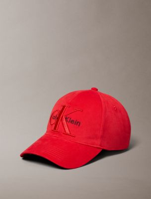 Layered Monogram Logo Graphic Baseball Cap, Flame Scarlet