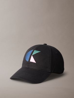 Monogram Logo Block Graphic Baseball Cap, Black