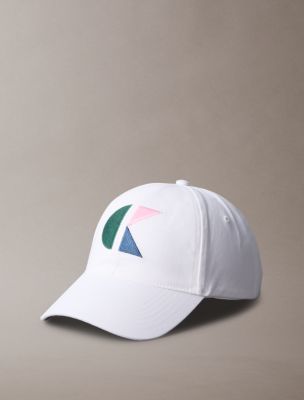 Monogram Logo Block Graphic Baseball Cap, Brilliant White