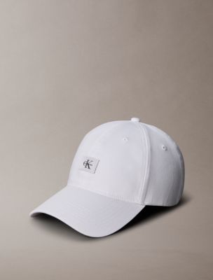 Woven Monologo Baseball Cap, Bright White