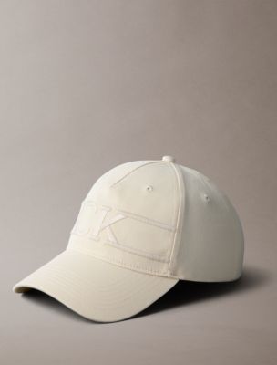 Varsity Monogram Logo Baseball Cap, Bone White