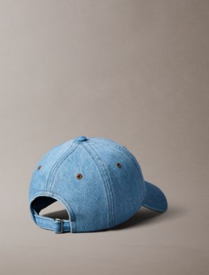 Мужская кепка Calvin Klein Contrast Embroidered Logo Denim, цвет: Джинсовый / Коричневый — фото 2
