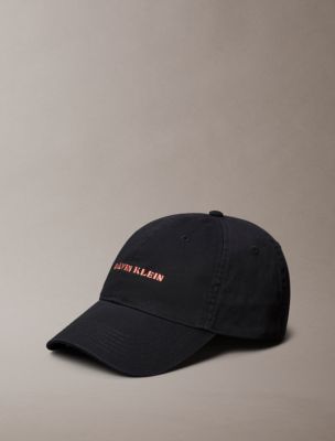 Embroidered Graphic Logo Cap, Black