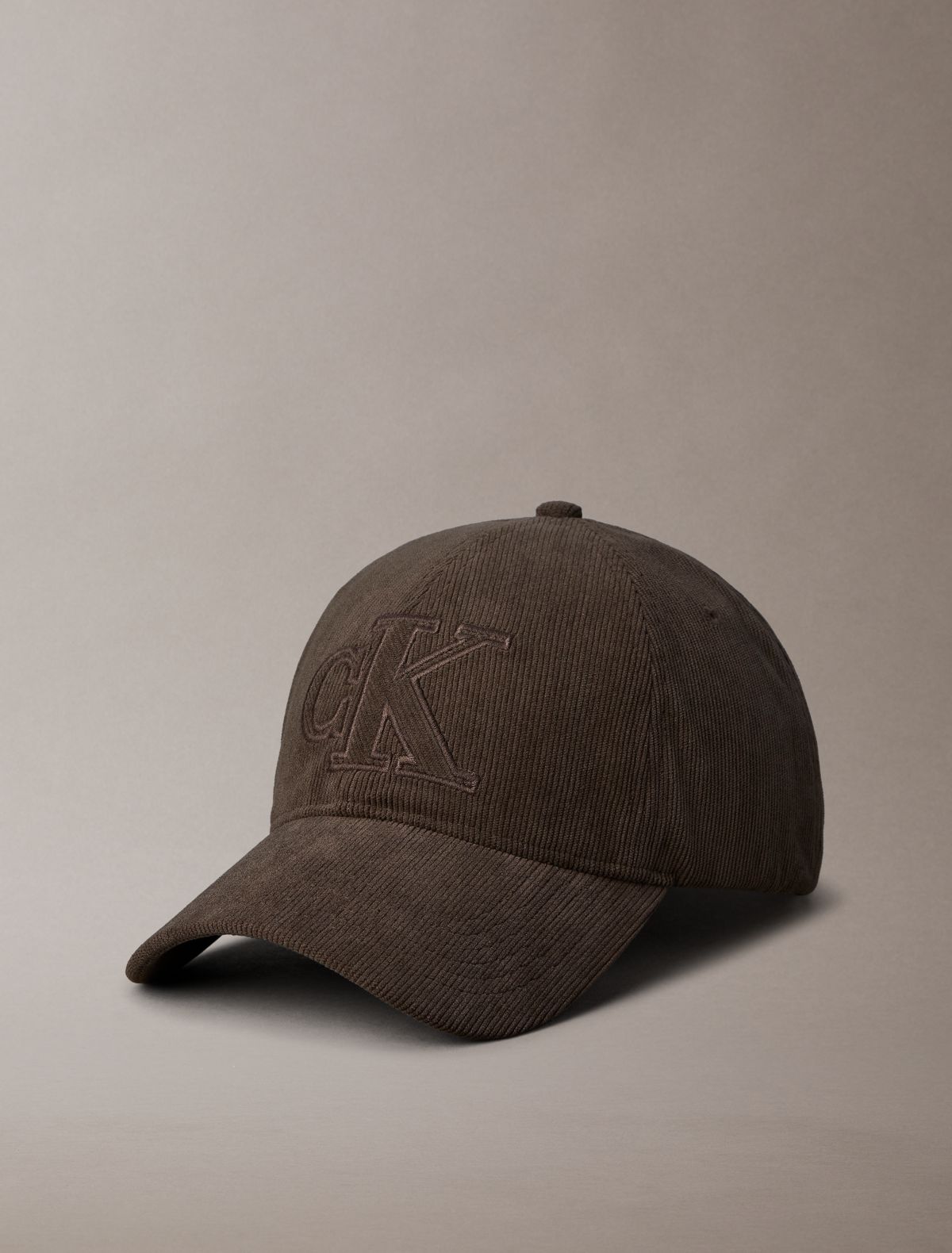 Corduroy Monogram Logo Cap