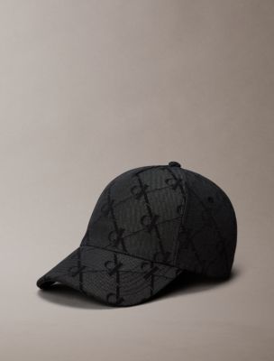 Monogram Logo Jacquard Cap, Black / Dark Shadow Aop