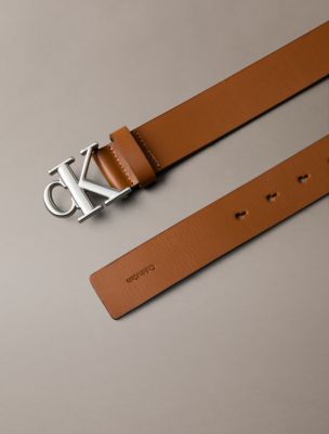 Мужские ремни Calvin Klein Monogram Logo Belt — фото 2