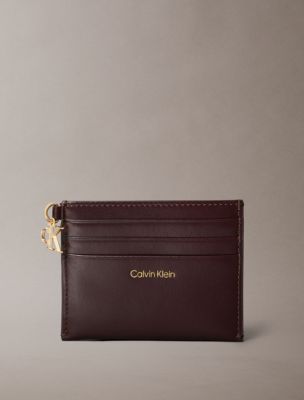Leather Zip Card Case, Fudge