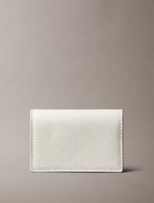 Allover Monogram Logo Accordion Card Case, Lily White Aop