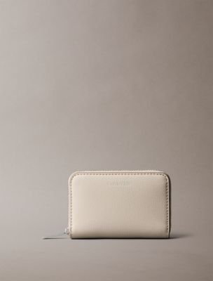 Foil Logo Square Zip Wallet, Chateau/Desert Taupe