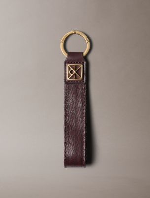 Allover Monogram Logo Key Fob, Fudge