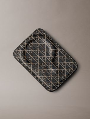 Женские кошельки Calvin Klein Allover Monogram Key Fob and Card Case — фото 3