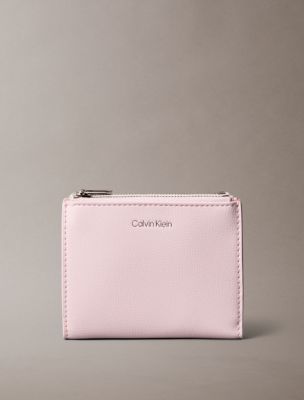 Foil Logo Double Zip Card Case, Cradle Pink