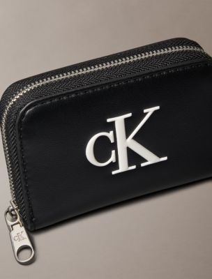 Женский кошелёк Calvin Klein Bold Monogram Medium Zip, цвет: Чёрный / Белый — фото 4