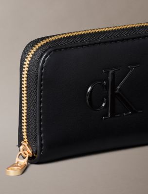 Женские кошельки Calvin Klein Bold Monogram Medium Zip Wallet — фото 3