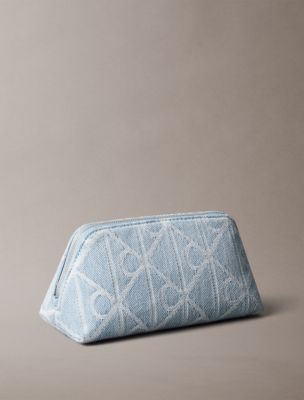 Allover Emblem Logo Denim Beauty Case - thumbnail 4