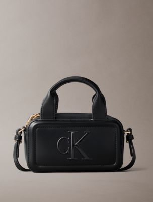 Bold Monogram Bauletto Bag, Black