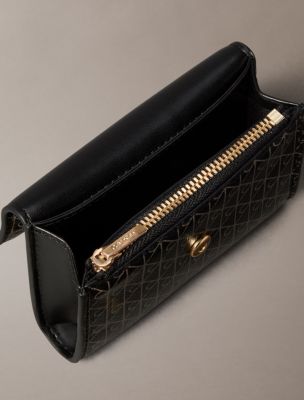 Женские кошельки Calvin Klein Allover Emblem Logo Coin Wallet — фото 2