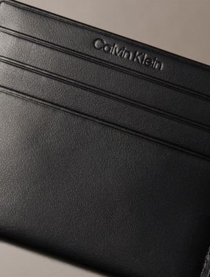 Женский кошелёк Calvin Klein Hardware Monogram Card Case, цвет: Чёрный — фото 2