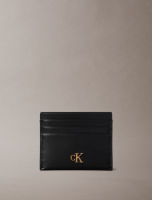 Женский кошелёк Calvin Klein Hardware Monogram Card Case, цвет: Чёрный — фото 1