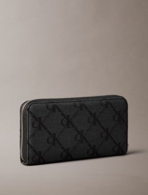 Monogram Jacquard Long Zip Wallet - thumbnail 4