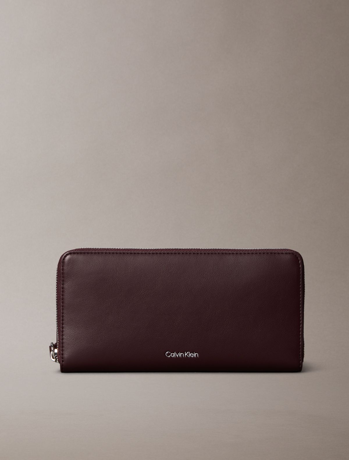 Signature Logo Strap Zip Wallet