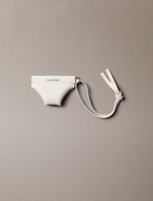 Женский брелок Calvin Klein Mini Underwear Bag Charm, цвет: Белый — фото 2
