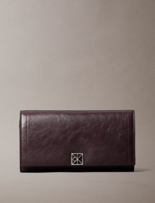 Emblem Logo Bifold Wallet, Fudge