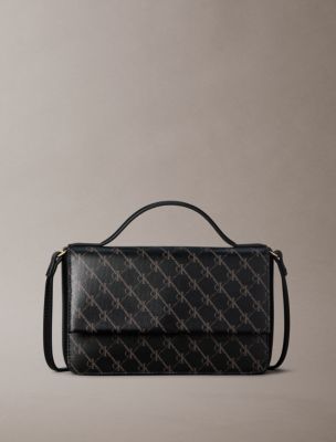 Coated Monogram Phone Crossbody, Black/Coffee Ground Aop