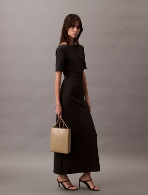 Line Leather Crossbody Bag | Calvin Klein
