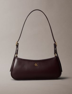 Monogram Logo Hardware Shoulder Bag, Fudge