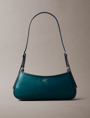 Monogram Logo Hardware Shoulder Bag, Maya Blue