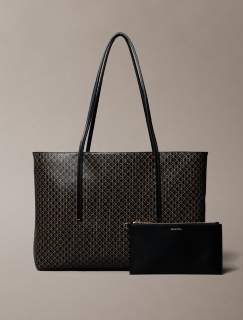 Женские сумки Calvin Klein Allover Emblem Logo with Pouch
