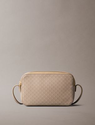 Allover Emblem Logo Camera Bag , Desert Taupe Aop