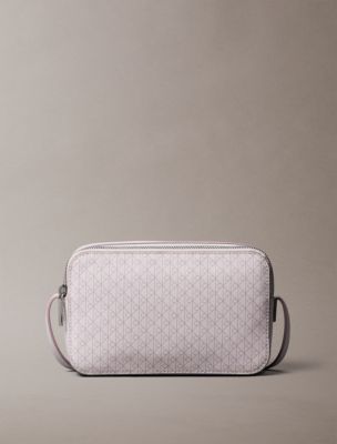 Allover Emblem Logo Camera Bag , Gray Lilac / Violet Ice AOP