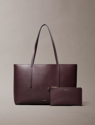 Foil Logo Tote Bag, Fudge/Espresso