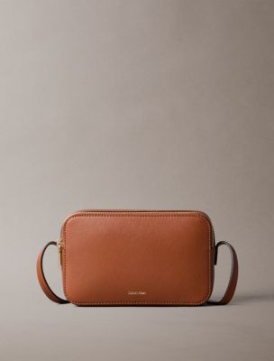 Foil Logo Camera Bag, Natural Umber