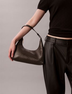 Женские сумки Calvin Klein Allover Emblem Logo Shoulder — фото 5