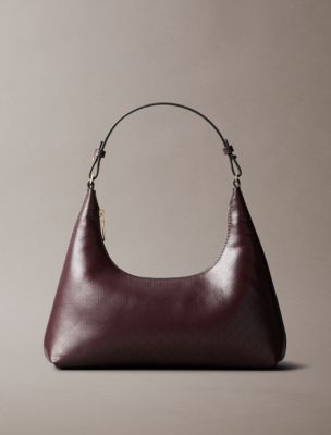 Allover Emblem Logo Shoulder Bag, Fudge