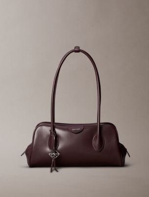 Emblem Logo Mini Shoulder Bag, Fudge