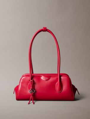 Emblem Logo Mini Shoulder Bag, Bordeaux Wine