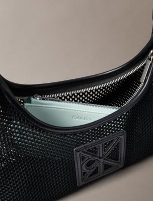 Женские сумки Calvin Klein Emblem Logo Mesh Shoulder — фото 3