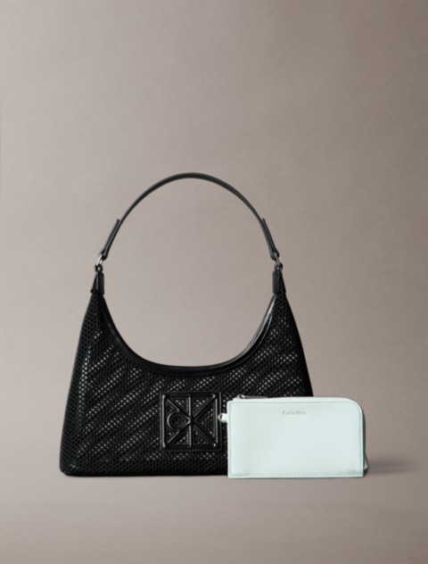 Женские сумки Calvin Klein Emblem Logo Mesh Shoulder
